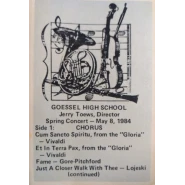 Spring Concert: May 8, 1984